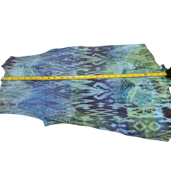 NWT Women's World Unity Light Blue & Green Tank Top - Picture 10 of 13